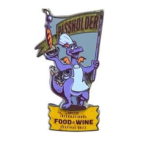 Disney Pin - 2023 Epcot Food And Wine Figment Passholde